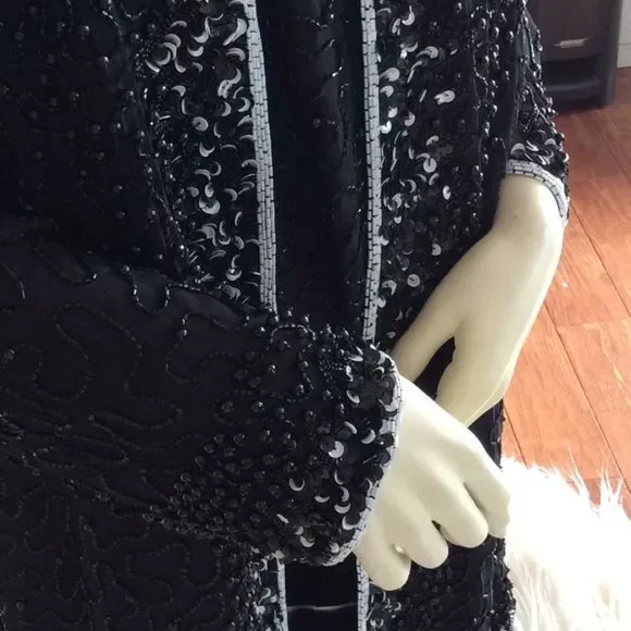 100% silk 💞BIDS & SEQUINS 💞PATRA 💞Jacket set - Picture 12 of 16